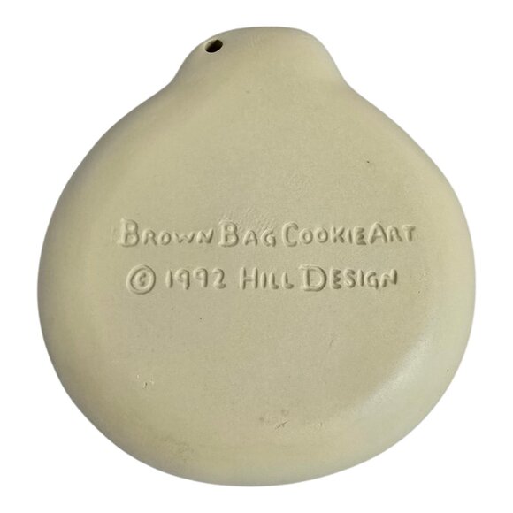 NEW Vintage 1992 Jack O Lantern Clay Cookie Mold by Brown Bag Cookie Art w/ Book - Picture 3 of 5